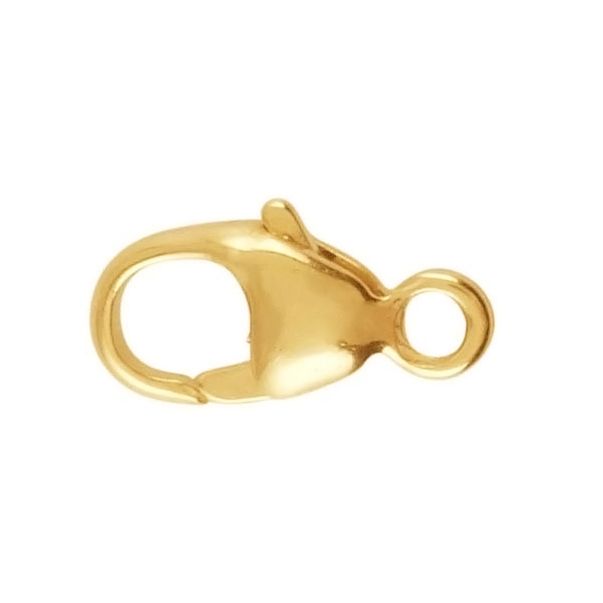 14K Yellow Gold Lobster Clasp 12.5x6.7mm