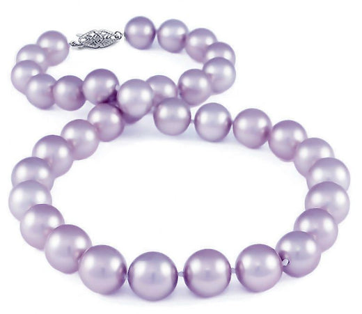 10-12mm Lavender Freshwater Pearl Necklace A+ Quality