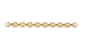 16 Inch 14K Yellow Gold Cable Chain 1.5mm