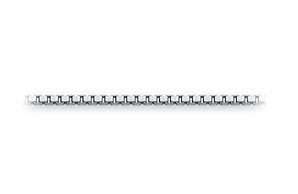 16 Inch Rhodium Plated Sterling Silver Box Chain