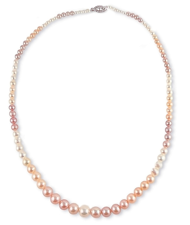 3-8mm Multicolor Freshwater Pearl Necklace AAA Quality
