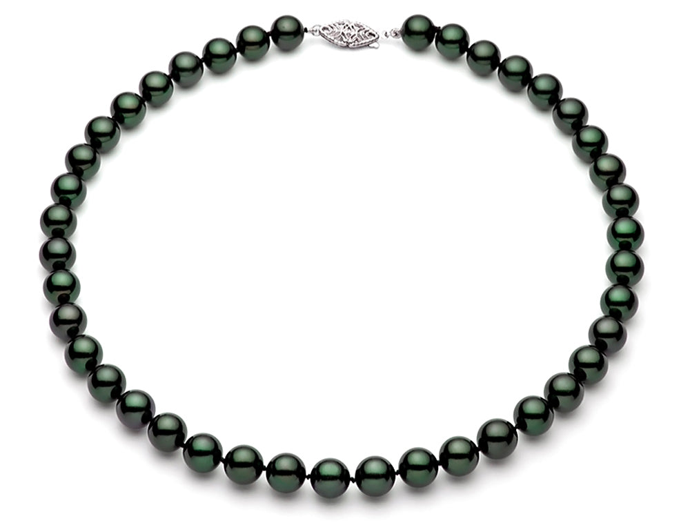 6.5-7mm AAA Quality Black Akoya Pearl Necklace