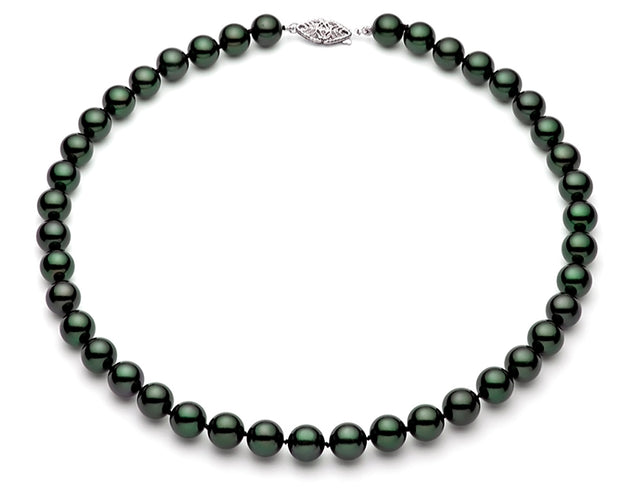 6.5-7mm AAA Quality Black Akoya Pearl Necklace