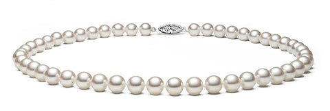 6-6.5mm White Freshwater Pearl Necklace AA+ Quality
