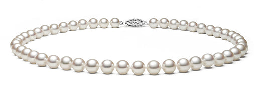 7.5-8mm White Freshwater Pearl Necklace AA+ Quality