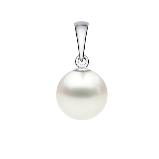 7-9.5mm AAA Quality White Japanese Akoya Pearl Pendant