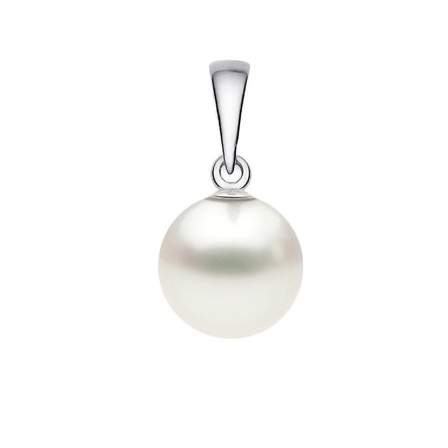 7-9.5mm AAA Quality White Japanese Akoya Pearl Pendant