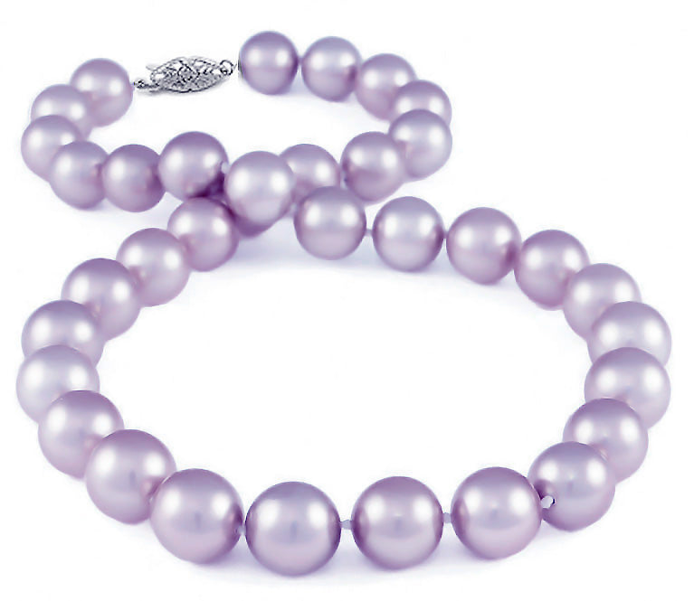 10-13mm Lavender Freshwater Pearl Necklace AA+ Quality