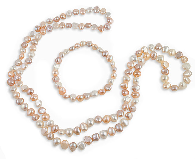 8mm Multicolor Freshwater Pearl Set AA+ Quality
