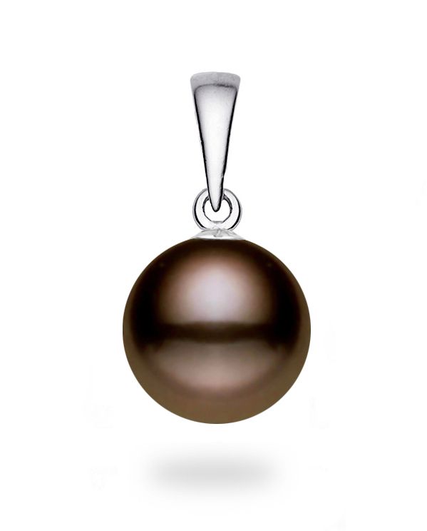 7-9mm Classic Cocoa Freshwater Pearl Pendant AAA Quality