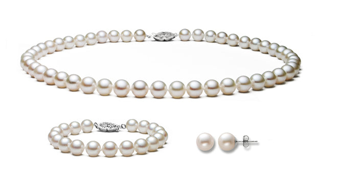 White Freshwater Pearl Set AAA Quality