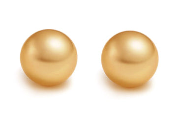 Golden AAA Quality Freshwater Pearl Earrings
