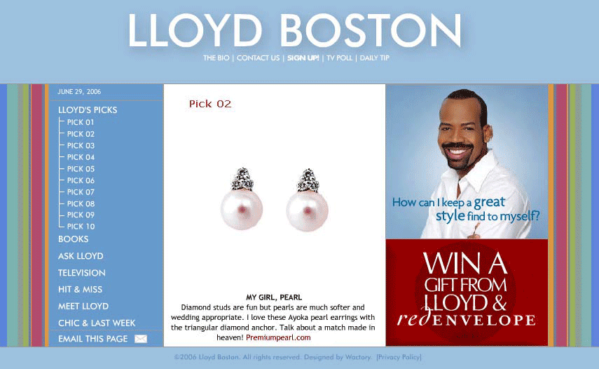 Premium Pearl earrings named a top pick by fashion stylist Lloyd Boston