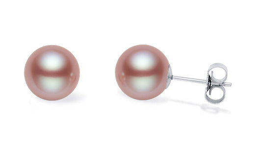 Pink AAA Quality Freshwater Pearl Earrings
